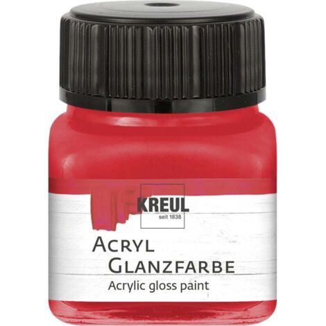 Kreul Acryl Glanzfarbe rot 20 ml Verzierfarbe