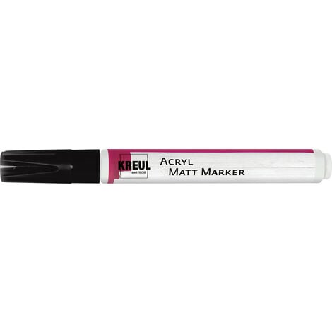 Kreul Acryl Matt Marker Medium schwarz Steine bemalen