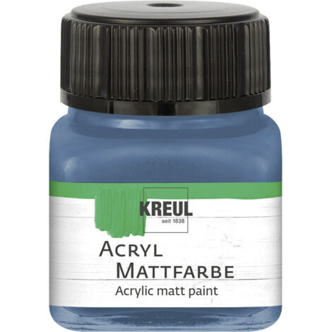 Kreul Acryl Mattfarbe stahlblau 20 ml Mattfarbe