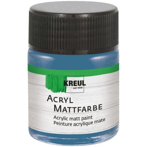 Kreul Acryl Mattfarbe stahlblau 50 ml Mattfarbe
