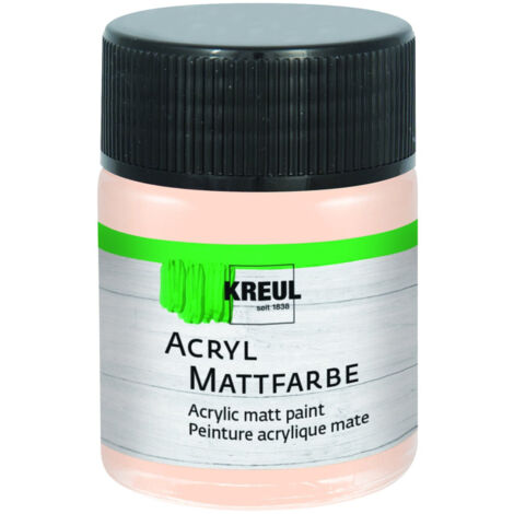 Kreul Acryl Mattfarbe zartrosa 50 ml Künstlerfarben
