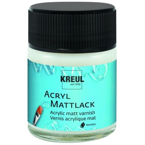 Kreul Acryl-Mattlack auf Wasserbasis transparent 50 ml Künstlerfarben