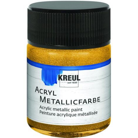 Kreul Acryl Metallicfarbe gold 50 ml Verzierfarbe