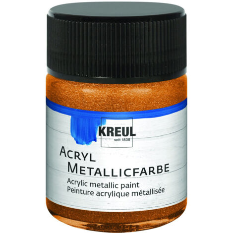 Kreul Acryl Metallicfarbe goldbronze 50 ml Verzierfarbe