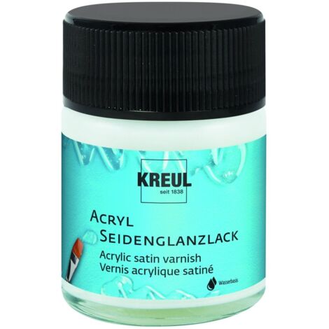 Kreul Acryl-Seidenglanzlack auf Wasserbasis transparent 50 ml Künstlerfarben