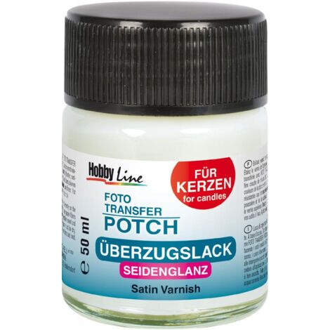 Kreul Foto Transfer Potch Überzugslack für Kerzen Seidenglanz 50 ml Verzierfarbe
