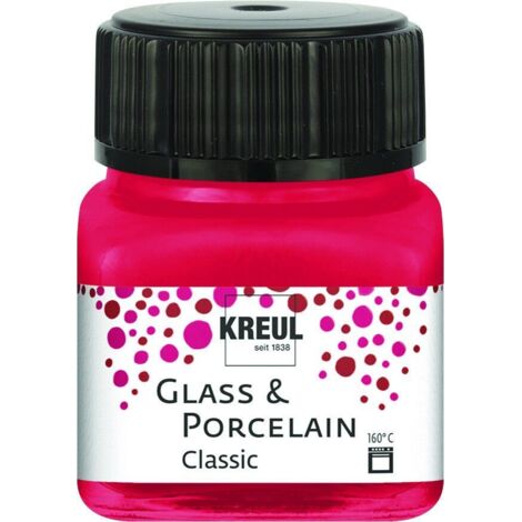 Kreul Glass & Porcelain Classic karminrot 20 ml Künstlerfarben