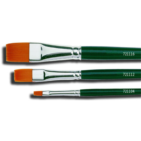 Kreul Pinsel Basic feines Nylon flach Gr. 0 Pinsel