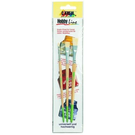 Kreul Pinsel Schule und Freizeit 3er Set Pinsel