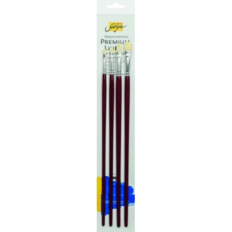 Kreul Solo Goya Künstlerpinsel Set Borst-Gusowpinsel Öl-/Acrylfarbe 4 Stück Pinsel & Stifte