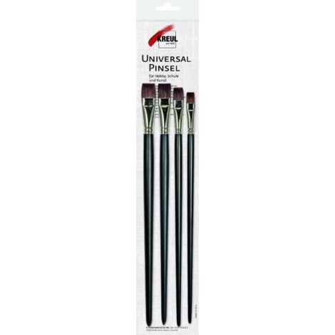 Kreul Universalpinsel Synthetics flach 4er Set Pinsel