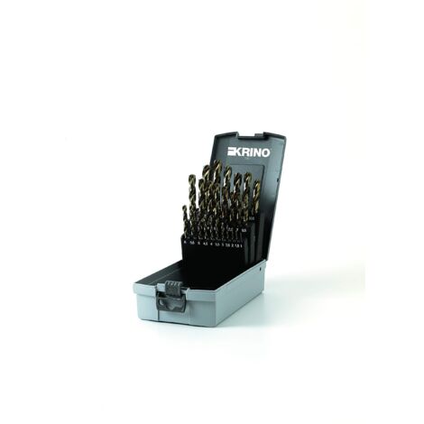 Krino 01229302 HSS-G Set 25 Pezzi Punte rettificate Speedmaster per Acciaio