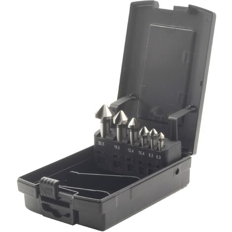 Krino 01270107 - Set Svasatori HSS Per Acciaio e Metalli - 6 Pezzi