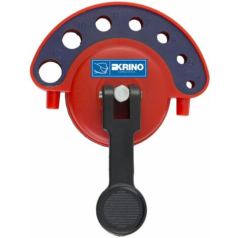 Krino 03121001 - Dima a Ventosa per Foratura precisa Gres, Ceramica e Piastrelle - Rosso e Blu
