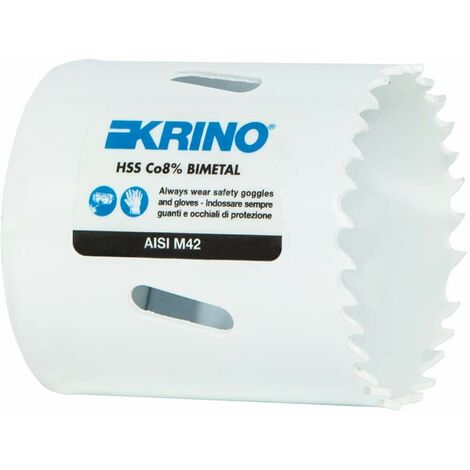 KRINO 2109006700 Seghe a Tazza con Dentatura Variabile, Bianco, 67 mm