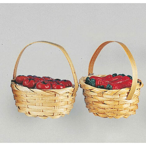 Krippendekoration Obstkorb 4,5x H6 cm