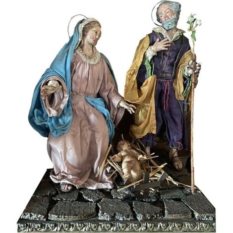 KRIPPESANGREGORIOARMENOWEIHNACHTSKRIPPEJOSEFMARIAJESUSHANDBEMALT