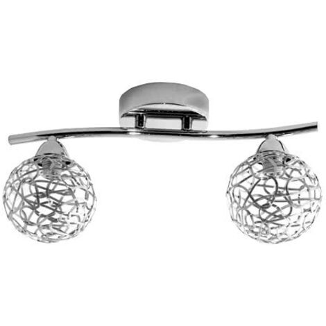 kripton lampe murale 2xg9 l.35xw.11xh.17cm chrome