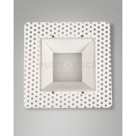 KRIS FARETTO INCASSO QUADRATO A RASO BIANCO 3000K 930LM 8W DIMMERABILE