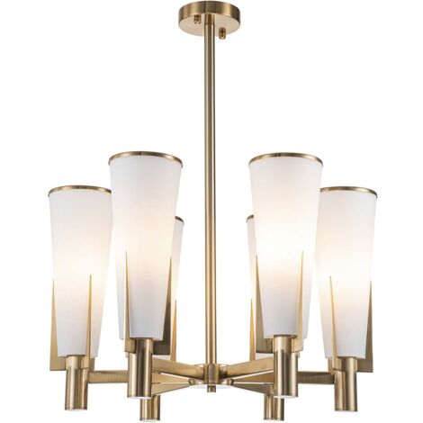 Kristall Deckenleuchte Gold Metall 61X61X75 Cm