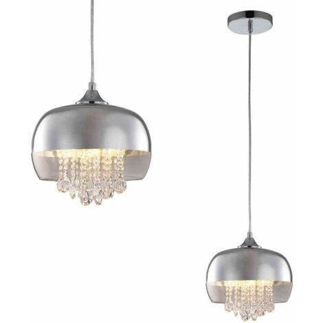 Kristall-Hängelampe 1x40W E14 LUNA ML3802 Milagro