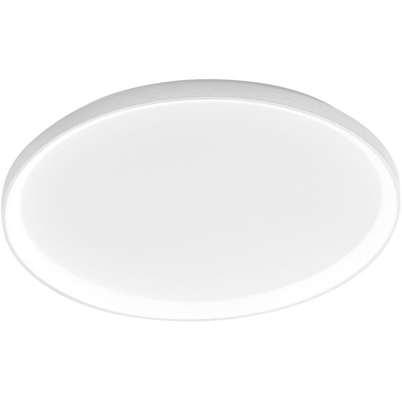 Gea Luce Licht Krizia – 80 W Dimmbare Led-Deckenleuchte – 6100 Lm, 4000 K Natürliches Opaldiffusor, Satiniertes Weißes Aluminium, T. 70 Cm, Ip20