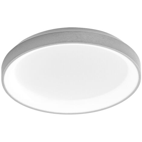 KRIZIA P/P PLAFONIERA LED 3000K 2600LM 30W  DIMMERABILE IN ALLUMINIO BIANCO D.38CM