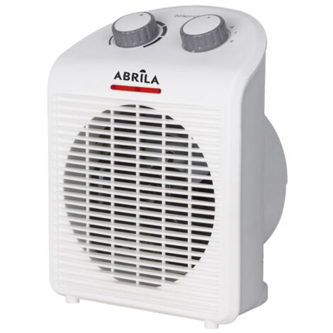 Kroatische elektrische Heizlüfter 2000w weiß 2Leistungen 3Funktionen thermostatische Sicherheit Anti-Vandalismus 26x20x14cm