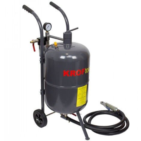 KROFTOOLS 80L SABBIATRICE MOBILE AD ARIA COMPRESSA