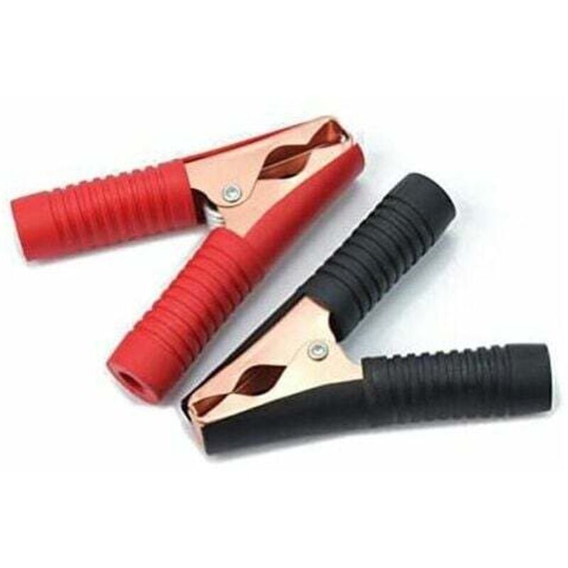 Image of Lablanc - Krokodilklemmen für Schnellstart-Akkuladegerät (Schwarz + Rot), 2 Stück