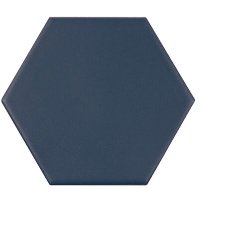 KROMATIKA - NAVAL BLUE - Carrelage hexagonal 11,6x10,1 cm Bleu foncé - Bleu