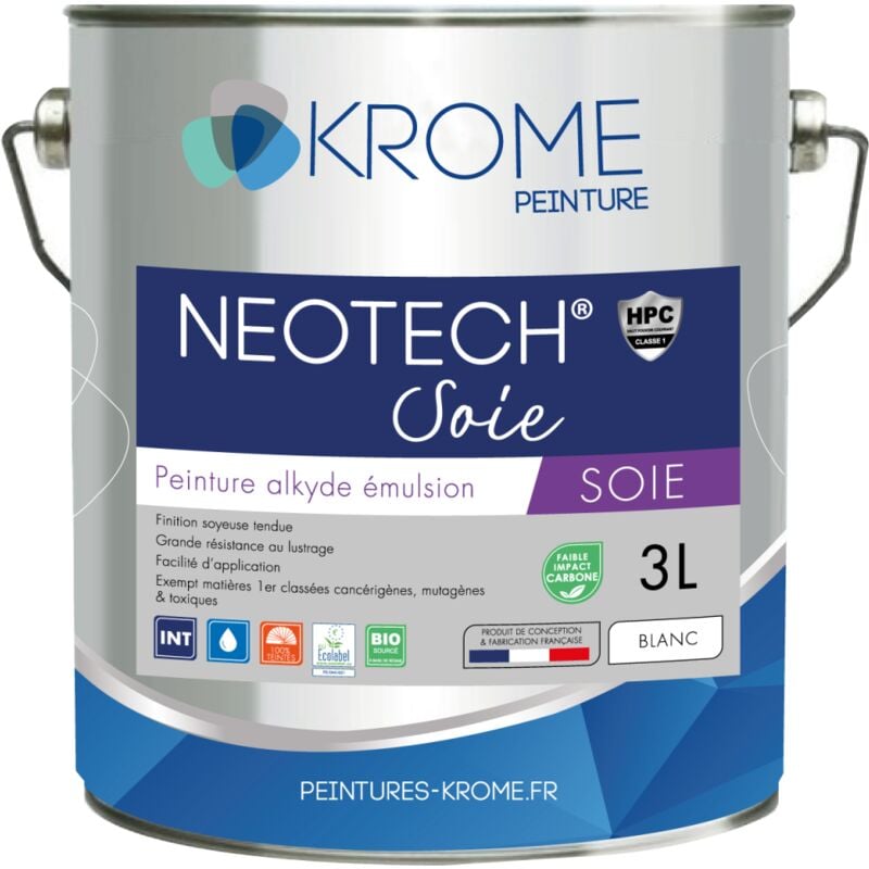 Krome Neotech Soie hpc Peinture de finition Alkyde - Intérieur Conditionnement: 3L - Couleur: Blanc
