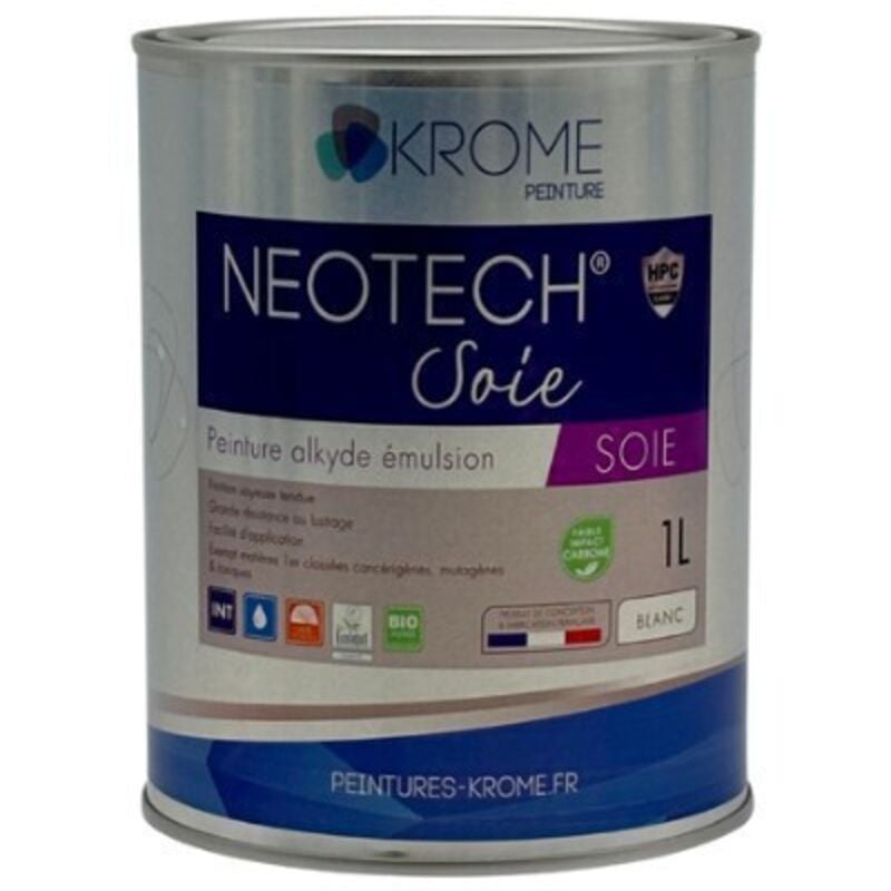 Krome Neotech Soie hpc Peinture de finition Alkyde - Intérieur Conditionnement: 1L - Couleur: Blanc