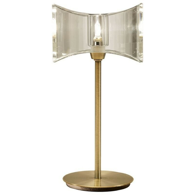 Inspired Mantra - Kromo - Table Lamp 1 Light G9 Sraight Frame, Antique Brass