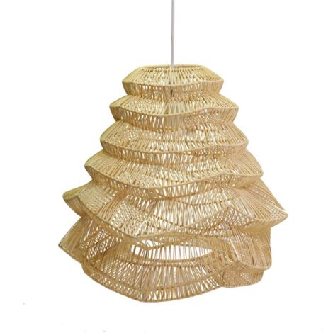 Kronleuchter aus natürlichem Rattan