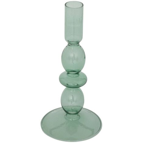 Kronleuchter - Glas - grün - H19 cm