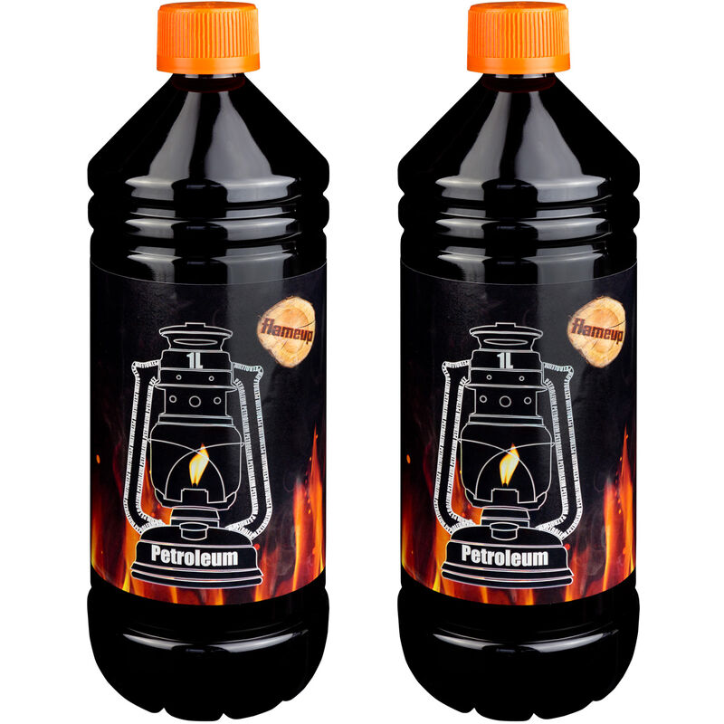 Kérosène Petrole pour chauffage au kérosène poêle à lampe à lampes à foyer chauffage nettoyant 2 litres Flameup