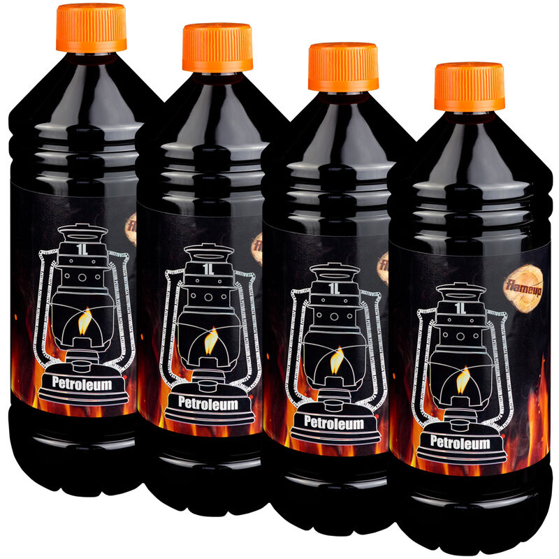 Kérosène Petrole pour chauffage au kérosène poêle à lampe à lampes à foyer chauffage nettoyant 4 litres Flameup