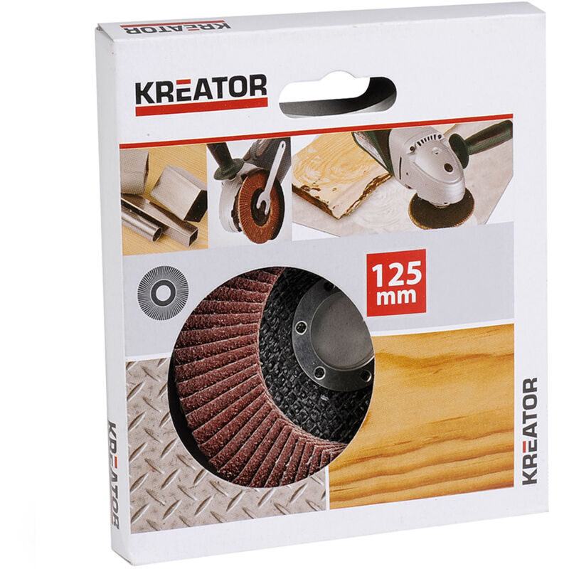 Korund-fächerscheibe - Korn 120 - Ø 125 Mm Kreator