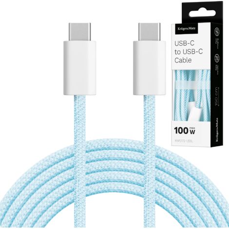 Kruger&Matz Basic USB Typ-C Kabel Blau 100W 1,5m
