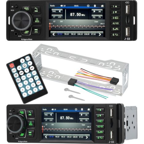 Kruger&Matz Bluetooth 4"-Autoradio mit AUX-Anschluss und Rückfahrkamera (1 DIN)