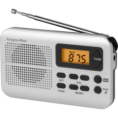 KrugerMatz tragbares FM/AM-JACK-Batterieradio