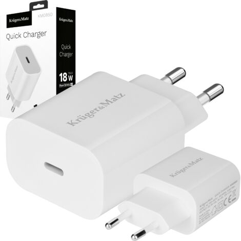 KrugerMatz USB-C PD QC 3.0 18W Wandladegerät