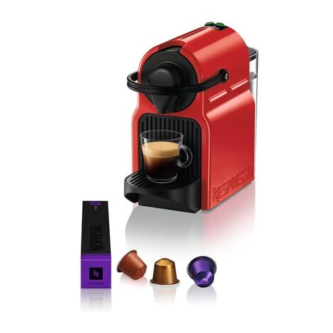 Krups – Cafetière à dosettes automatique Nespresso Inissia rouge – Système de chauffe thermobloc – Réservoir 0,7L – Dosage volumétrique programmable