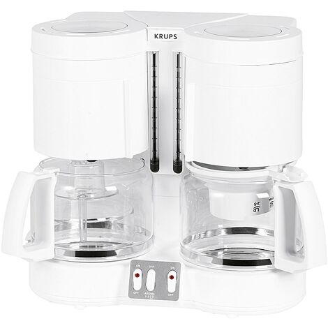 KRUPS Kaffeemaschine KM 8501 2 x 10 Tassen 2 x 1100 W weiß
