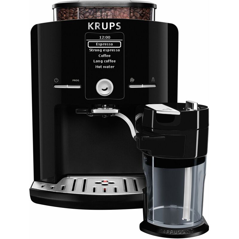 Image of Krups EA8298 freestanding Espresso machine 1.7L 2cups Black coffee maker - coffee makers (Freestanding, Espresso machine, Black, Buttons, LCD, 1.7 L)