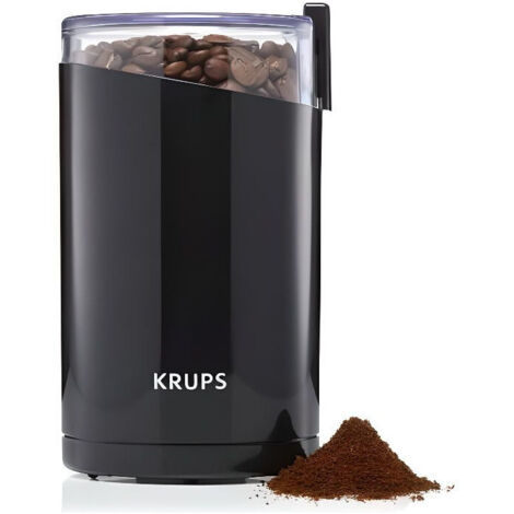 Krups Fast Touch F2034210 moulin à café noir compact