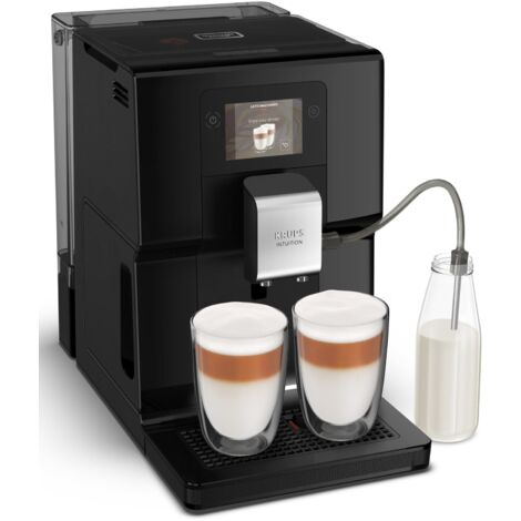 Krups Intuition Preference EA8738: Macchina da Caff� Superautomatica a Chicchi con Schermo Tattile a Colori, 11 Ricette Preimpostate e Personalizzabili, Indicatori Luminosi, Colore Nero