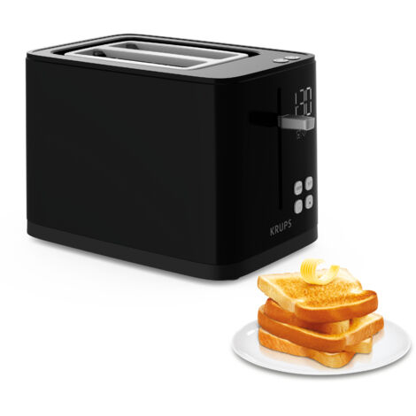 Krups KH6418 Smartn Light Toaster Hochglanz-Schwarz