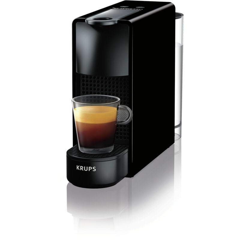 Krups - Nespresso Essenza Mini XN1108 - Machine à café à capsules Nespresso, compacte, 19 bars, arrêt automatique, noire, pack de bienvenue de